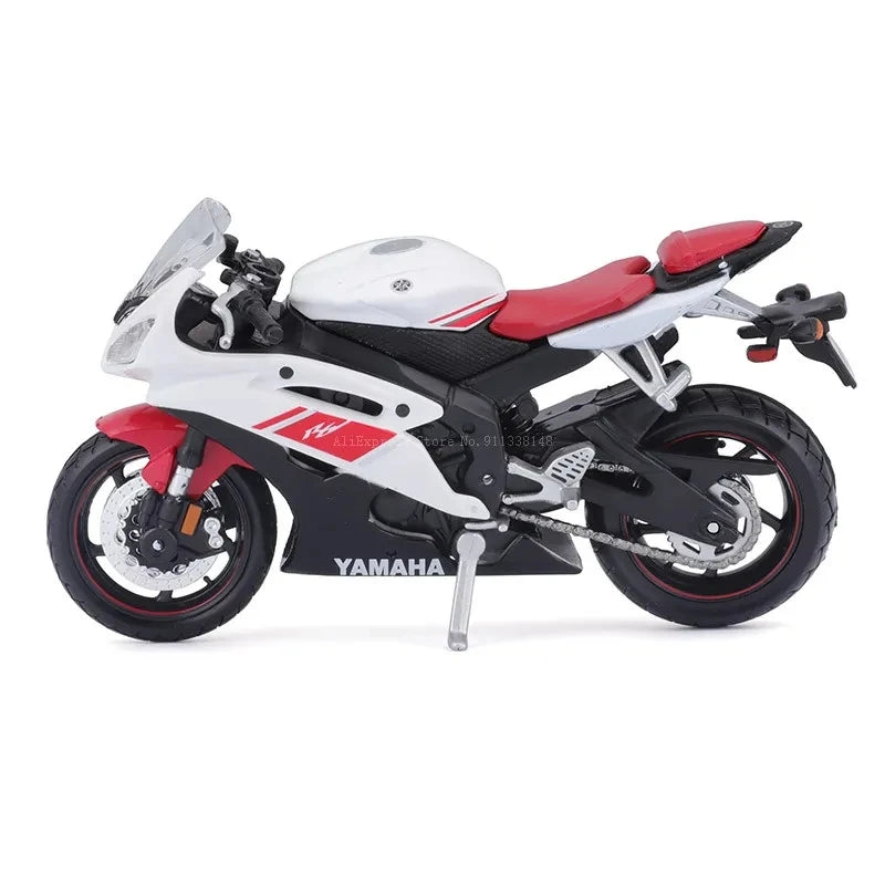 Lisslune | 1:18 Scale Yamaha R6 Alloy Roller Sportbike Figures Diecasts Kids Toy Motorcycle Racing Model Models Collector's Gift for Boys