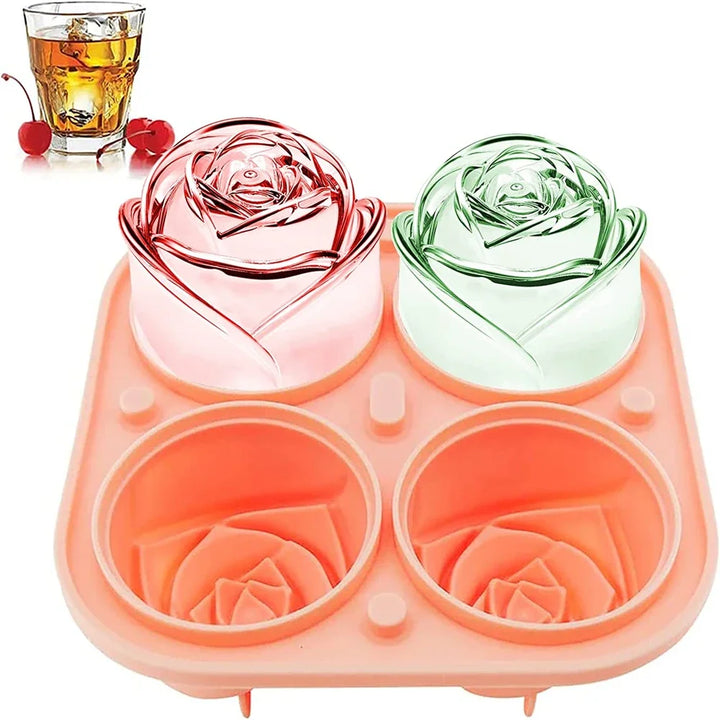 Lisslune | 3D Rose Ice Cube Trays