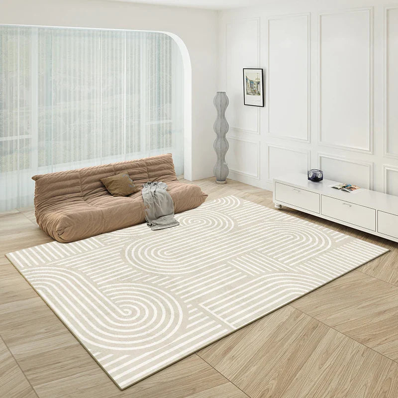 Rynx | Modern Minimalist Comfortable Line Rug Large Area Living Room Rug Soft Bedroom Rugs Luxury Home Decor Rugs tapis 양탄자