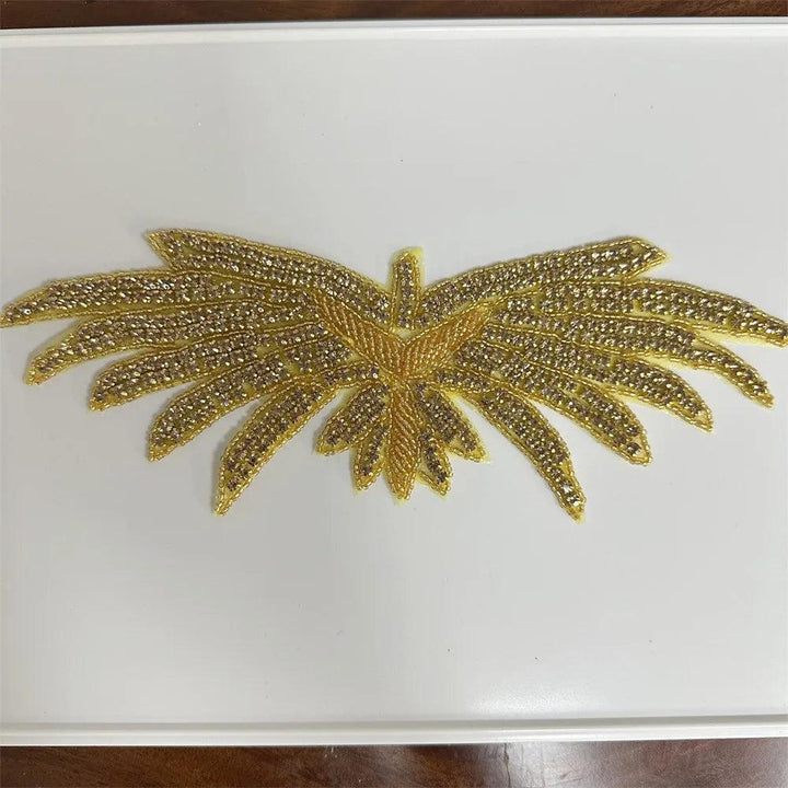 Lisslune | Shining Silver Rhinestone Flower Appliqué: Elegant Fashion Upgrade Accessory