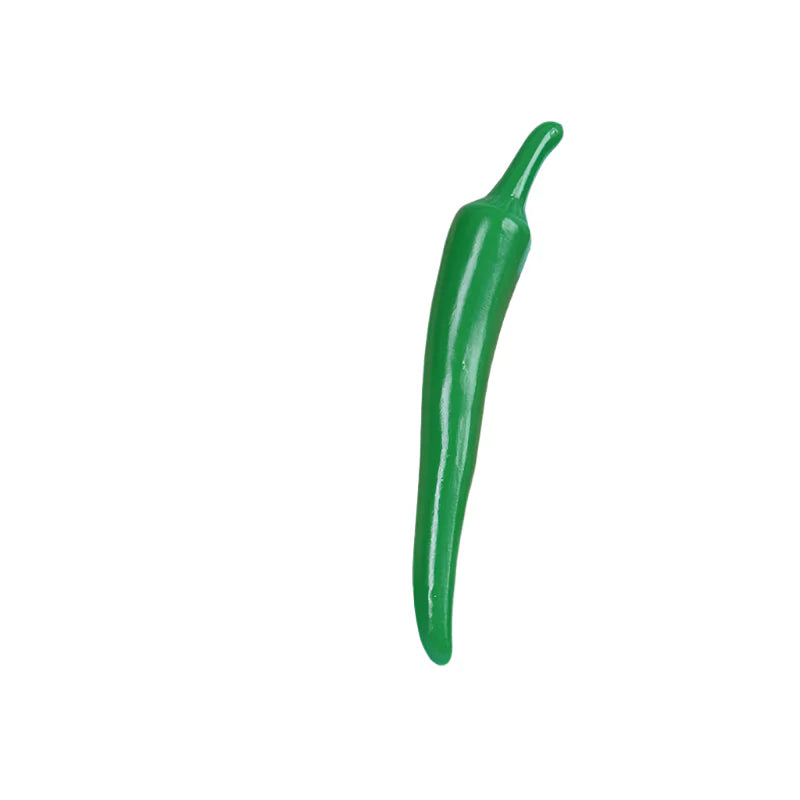 Lisslune | Realistic Red Pepper & Carrot Decorative Props: 2-Piece Artificial Vegetable Set for Dining and Photography