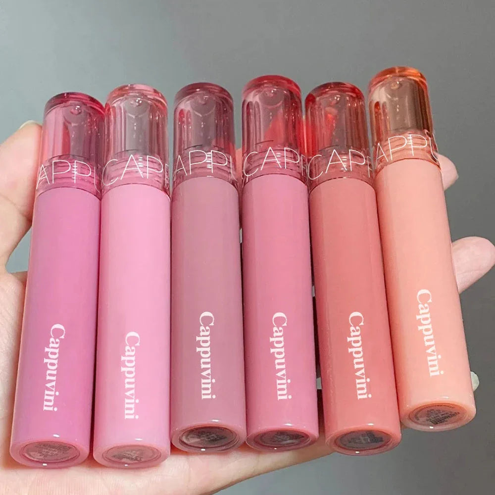 Rynx | Mirror Jelly Lip Glaze 6 Colors Waterlight Lip Gloss Long-lasting Waterproof Moisturizing Shiny Red Lip Tint Makeup Cosmetics