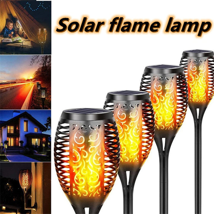 Lisslune | Outdoor LED Solar Artificial Flame Lamp