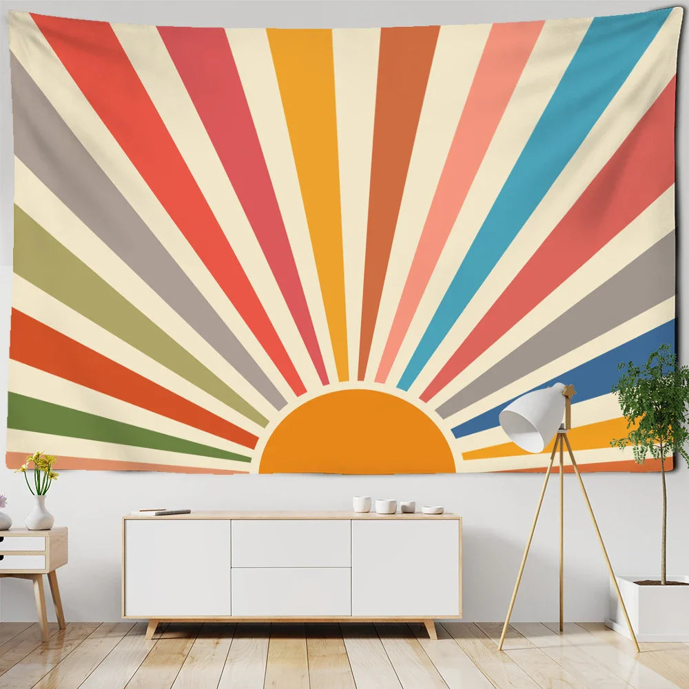 Lisslune | Retro Sunrise Tapestry