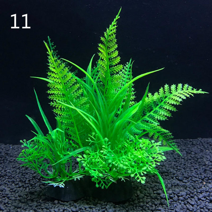 Lisslune | Vibrant Aquatic Plant Set: Realistic Decor for Aquariums