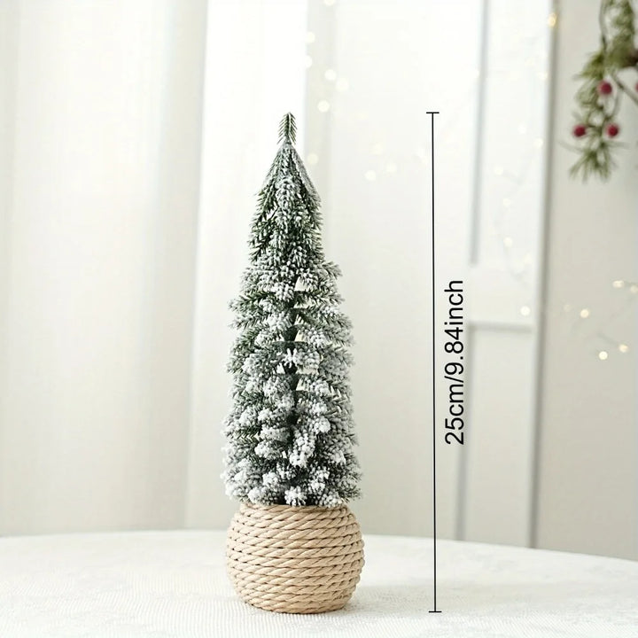 Rynx | Mini Christmas Tree Artificial Small Snow Pine Xmas Tree Decorations New Year Party Ornaments Gifts Home Table Decor