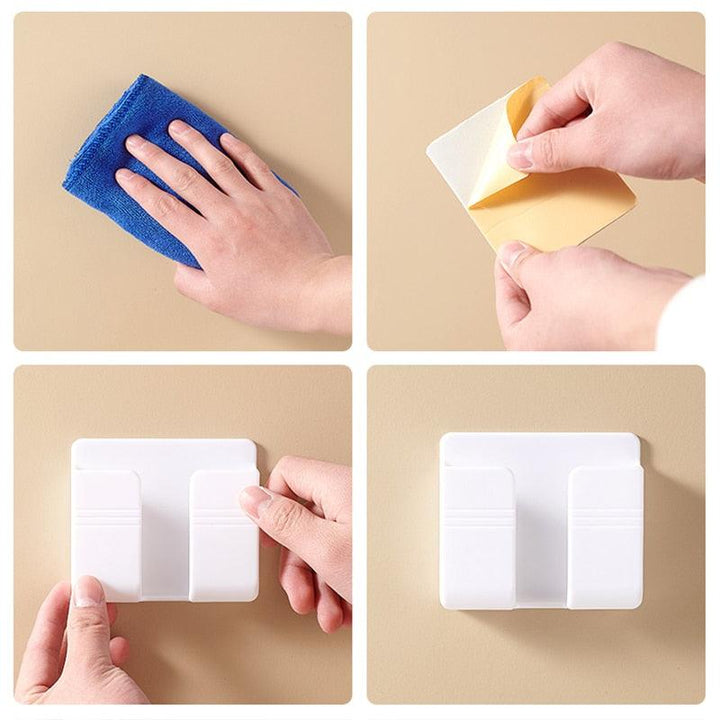 Lisslune | Smart Wall Organizer with charging dock and remote control holder