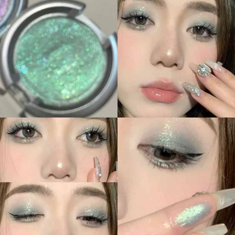 Lisslune | Light Shadow Highlighter Mashed Potato Diamond Shining High Gloss Paste Pearlescent Fine Flash Aufhellende Konturierungshighlights