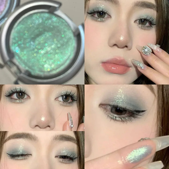 Lisslune | Light Shadow Highlighter Mashed Potato Diamond Shining High Gloss Paste Pearlescent Fine Flash Aufhellende Konturierungshighlights