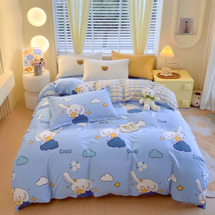 Rynx | Khaki Striped Check Blanket Adults Kids Home Hotel Room Decoration Double Skin-friendly Comfort 100% Cotton Bedding 1 Piece
