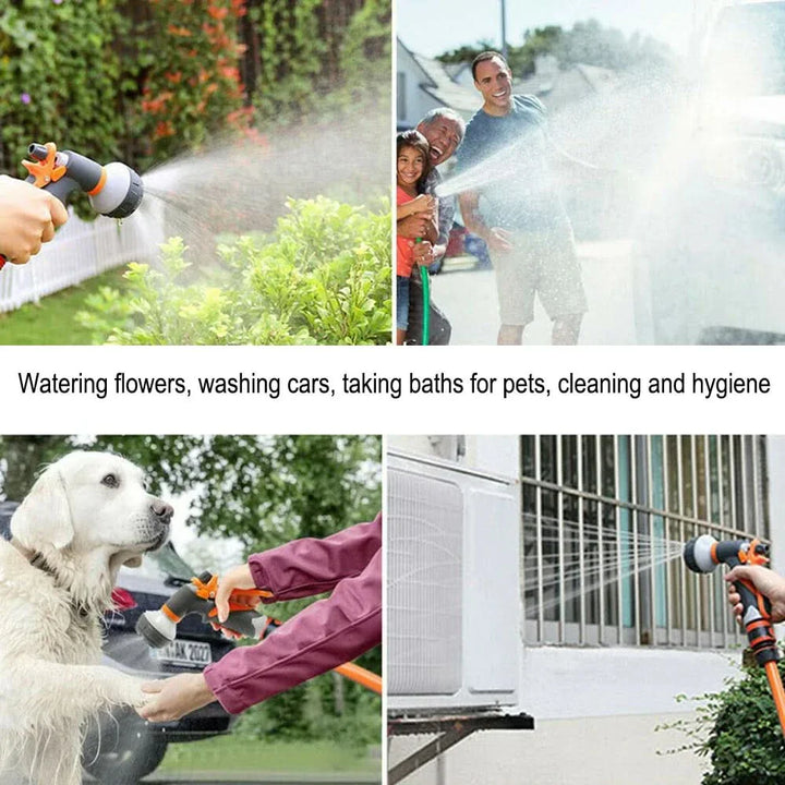 Lisslune | FlowSpray Garden Nozzle – 8-fold adjustable & comfortable for every task