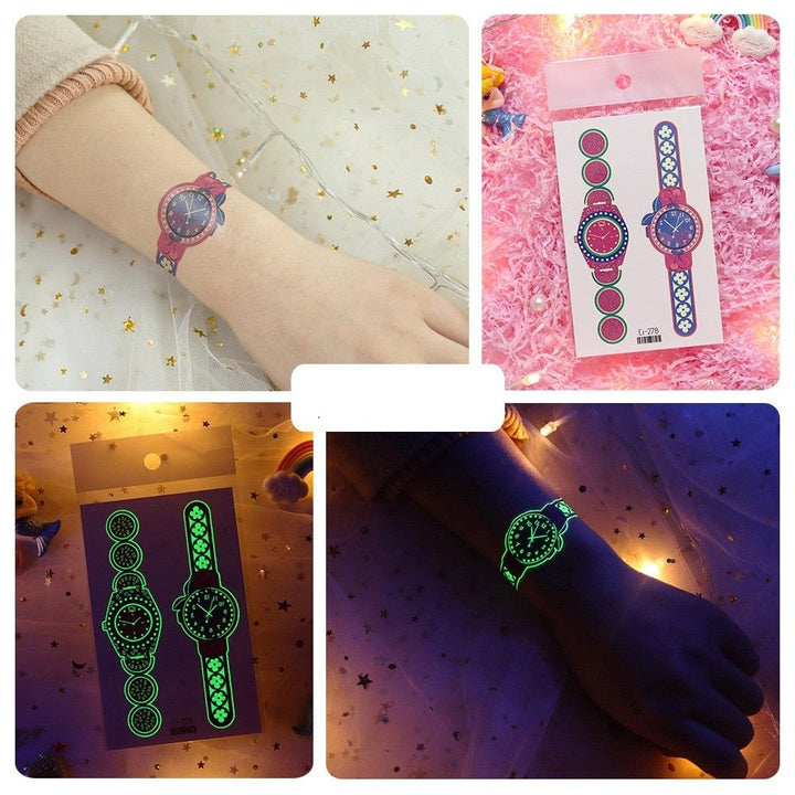 Lisslune | Luminous, washable watch tattoo stickers
