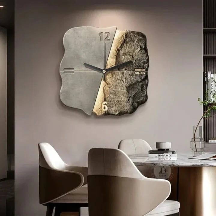 Lisslune | Mara - Abstract Sandstone Wall Clock