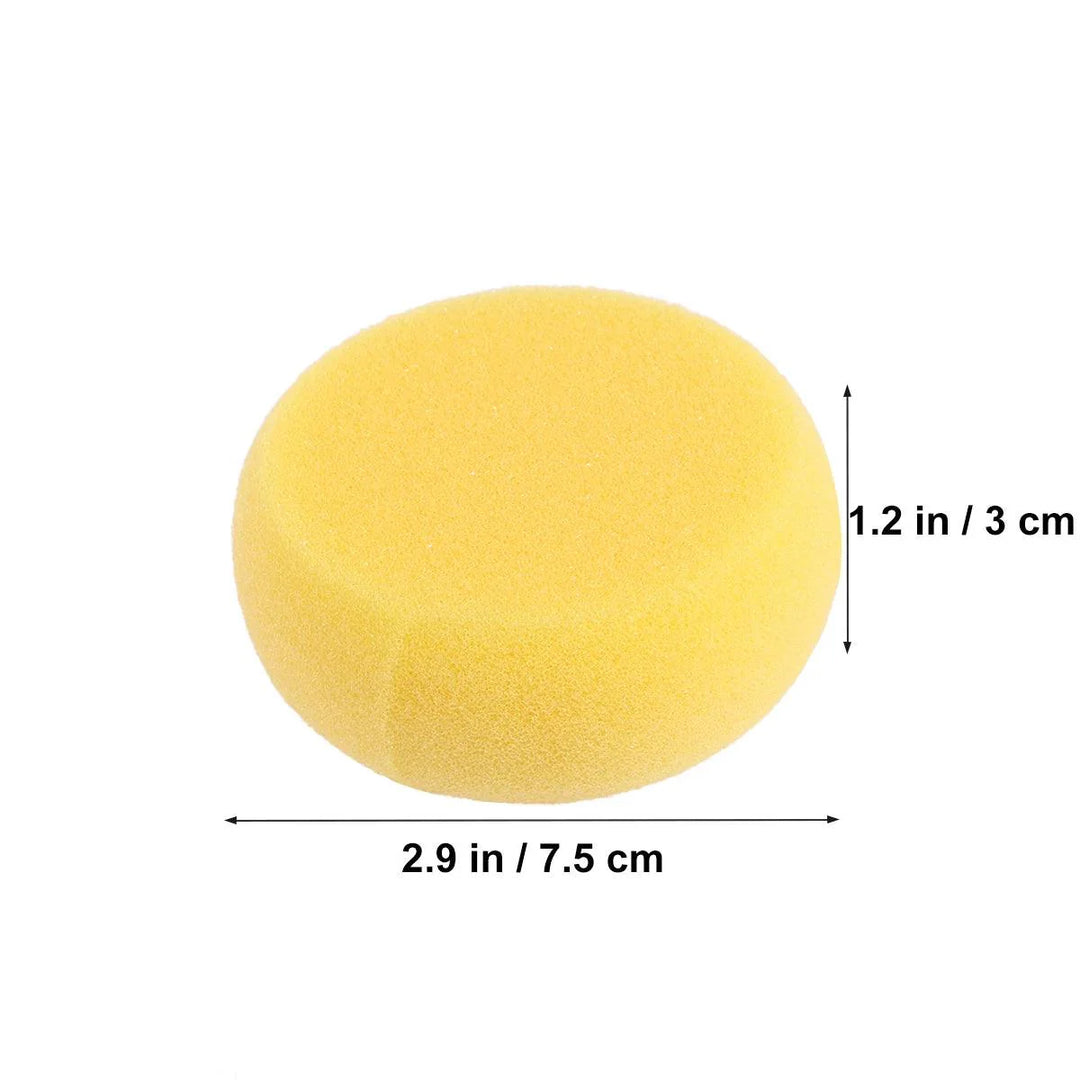 Lisslune | Golden Sunshine Creative Sponge Set - 12 Round Watercolor Tools for Artistic Expression