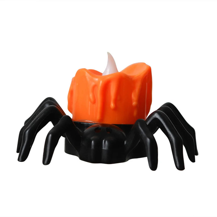 Rynx | Halloween Decoration Pumpkin Lantern Ornament LED Electronic Candle Light Party Supplies Decoration Prop Spider Night Light