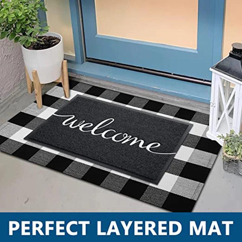 Lisslune | Stylish Indoor/Outdoor Door Mat | Premium 30"x17.5" Elegant Welcome Mat for Home