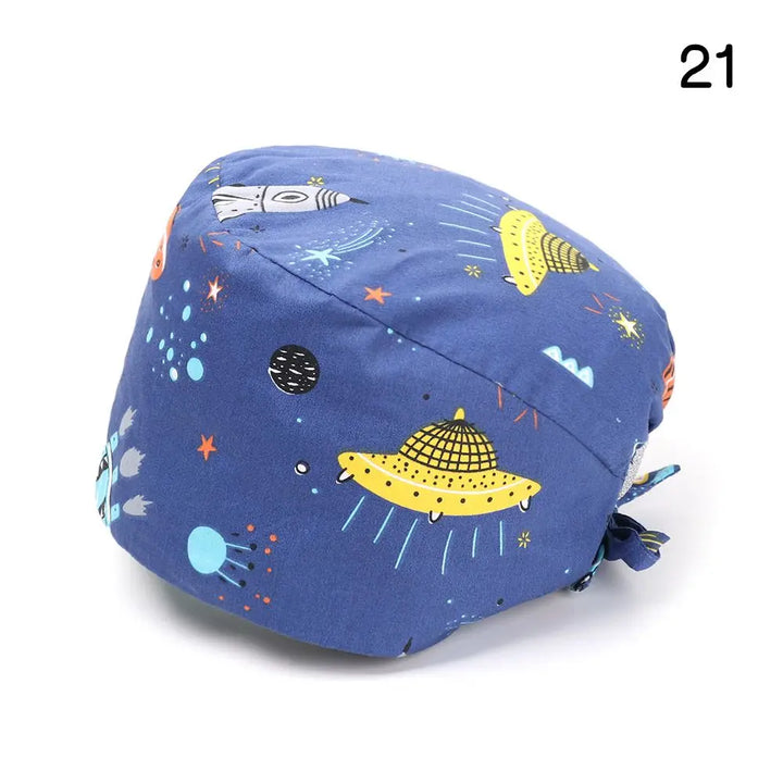 Lisslune | Adjustable surgical cap with ponytail holder and buttons