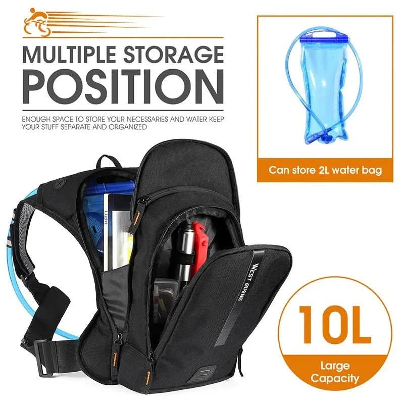 Lisslune | Ultra-lightweight 10L bike backpack with hydration system
