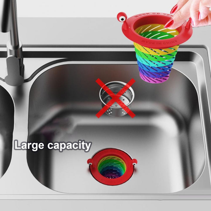 Lisslune | Little Monster Colorful Foldable Sink Strainer Basket