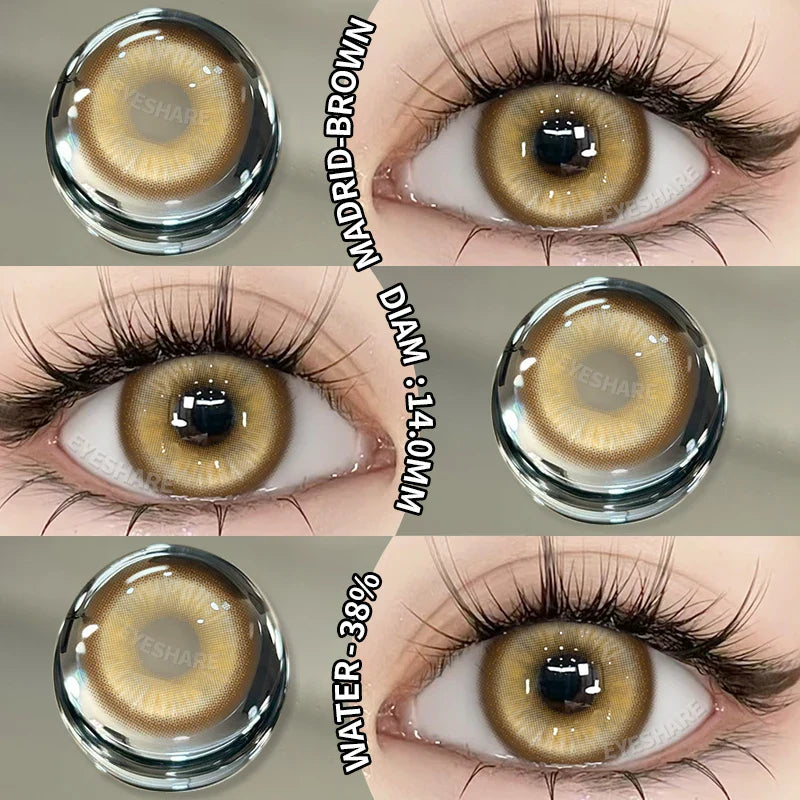 Rynx | Halloween Cosplay Colored Contact Lenses 1 Pair Cute Blue Contacts Anime Red Lenses Beautiful Pupils Green Eyelens