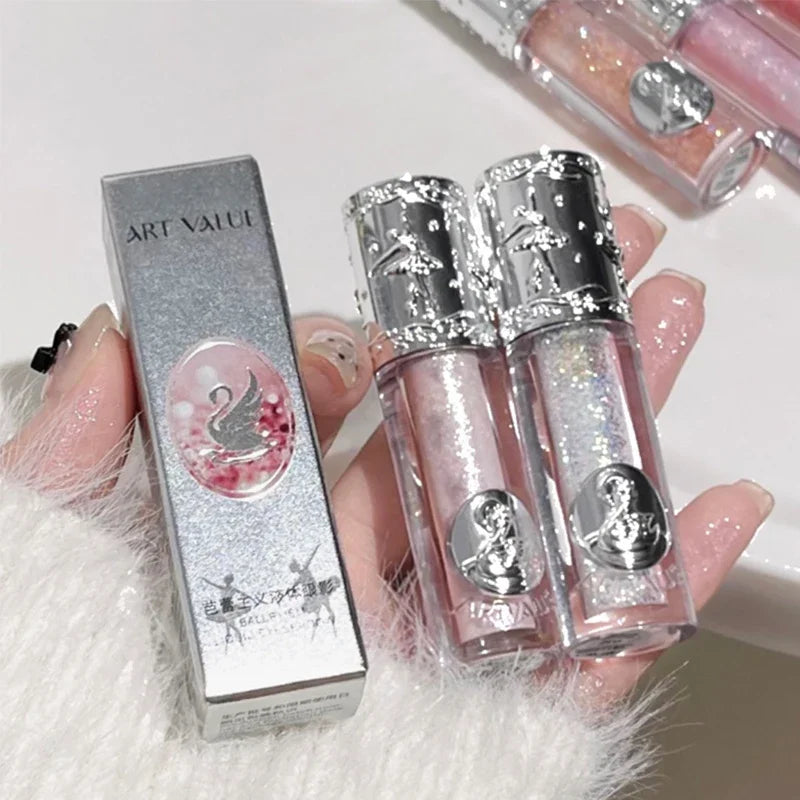 Rynx | 5 Colors Glitter Liquid Eyeshadow Highlighter Waterproof Pearlescent Shimmer Eyeshadow Sequins Lying Silk Moth Makeup Cosmetics