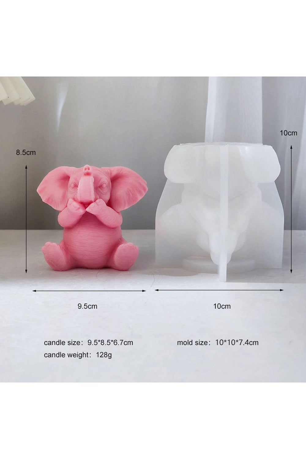Lisslune | Elephant Candle Shape