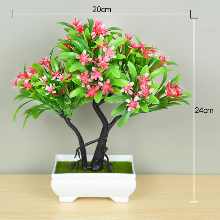 Rynx Artificial Plants Bonsai Small Tree Pot Artificial Plant Flowers Potted Plants Ornaments For Home Room Table Decoration Hotel Garden Decor