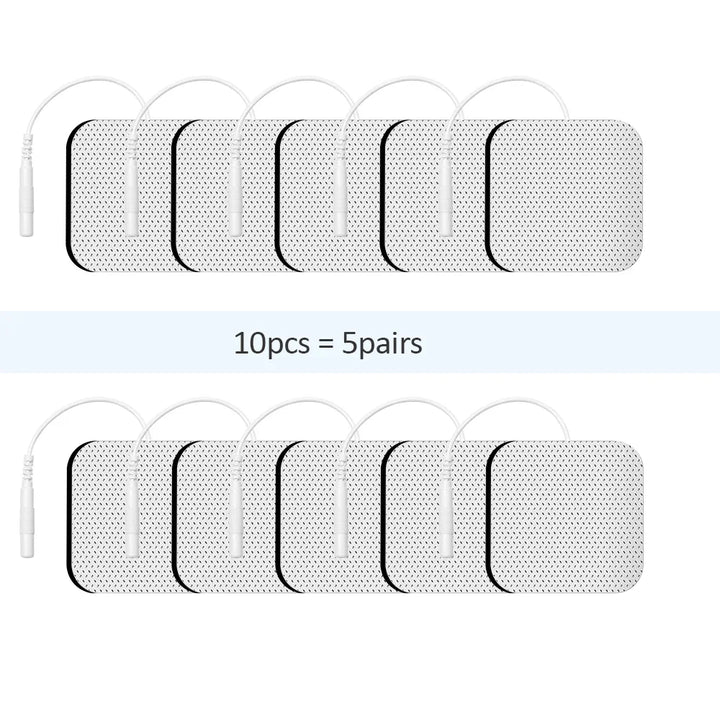 Lisslune | Therapeutic TENS Electrode Pads with Conductive Gel - Muscle Stimulator Massage Patches for Physiotherapy Relief & Pressure Pulse Therapy
