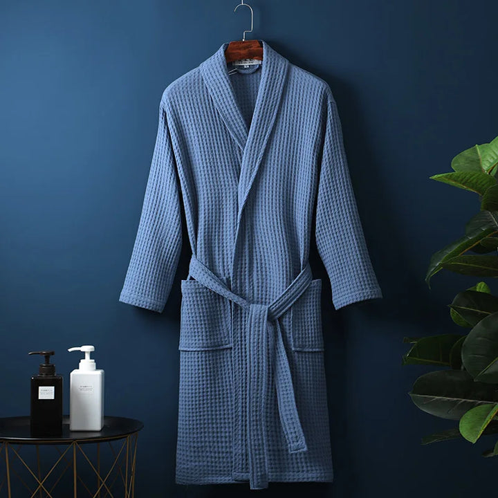 Lisslune | CozyCotton Premium Bathrobe made of Cotton | Soft & Breathable | Perfect for Men & Women | With Pockets