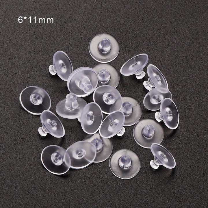 Lisslune | 500 Rubber Earring Back Stoppers: Essential Materials for Comfortable and Secure Jewelry Creations