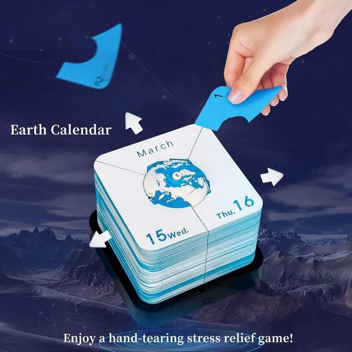 Lisslune | 3D Earth Wanderer Calendar Memo Pad