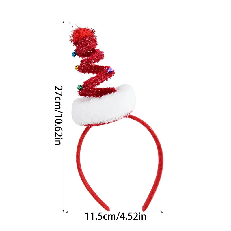 Rynx Christmas Headband Kids Adults Santa Moose Xmax Tree Hair Accessories Photo Props Christmas Decoration 2024 New Year Gifts