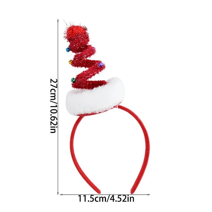 Rynx Christmas Headband Kids Adults Santa Moose Xmax Tree Hair Accessories Photo Props Christmas Decoration 2024 New Year Gifts