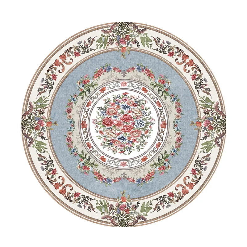 Rynx | Round Art Rugs Non-Slip Rug for the Living Room Comfortable Bedroom Rug Easy to Care Large Rugs Odorless Rug IG Alfombra