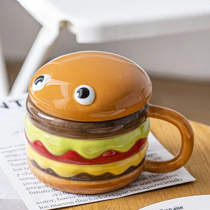 Lisslune | Yummy Hamburger-Shaped Ceramic Hamburger Mug