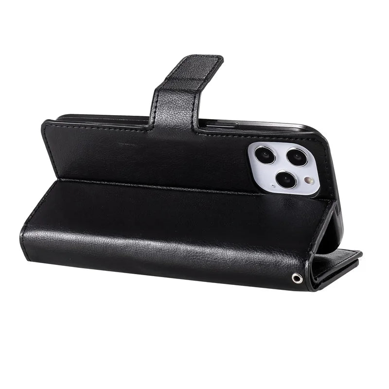 Lisslune | Foldable iPhone Leather Case with Card Slots