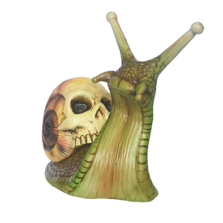 Lisslune | Snail Skull Halloween Patio Sculpture
