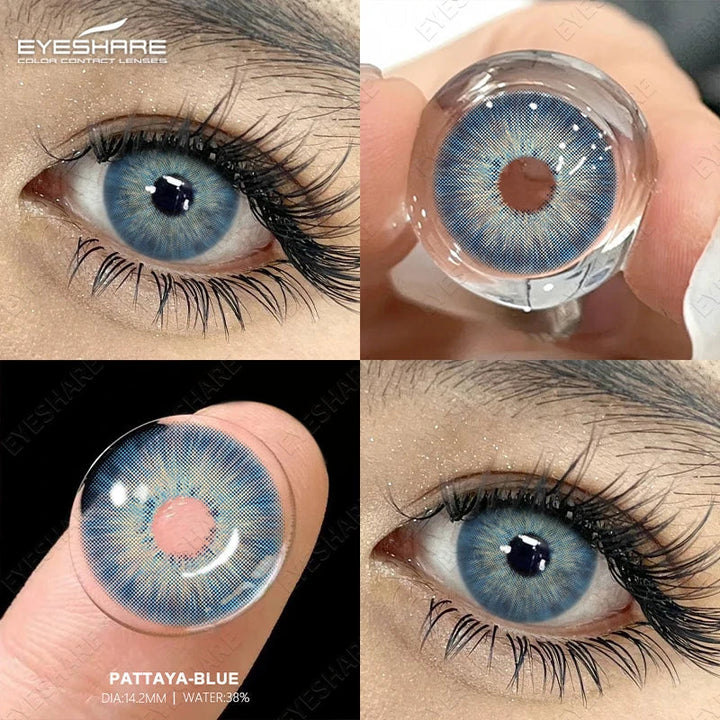 Rynx | Color contact lenses for eyes 1 pair High-quality grey lenses cosmetic blue eyes contact lenses annual cosmetic green eye lens