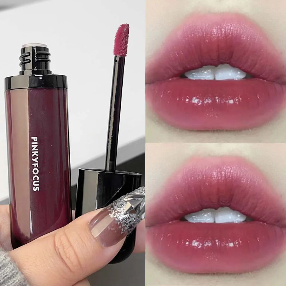 Rynx | Water Glass Lip Gloss Liquid Lipstick Waterproof Clear Moisturizing No Faded Color Gel Lipstick Makeup Women Korean Cosmetics