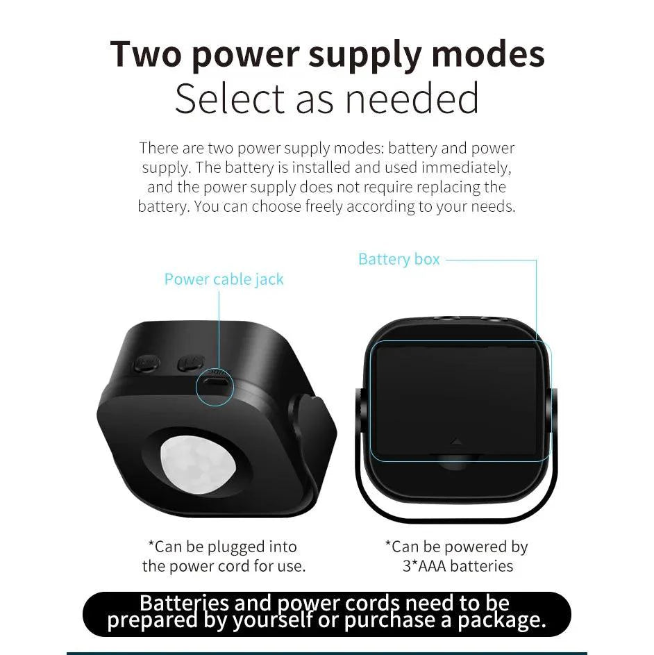 Lisslune | Wireless motion detection doorbell alarm with improved security and welcome message