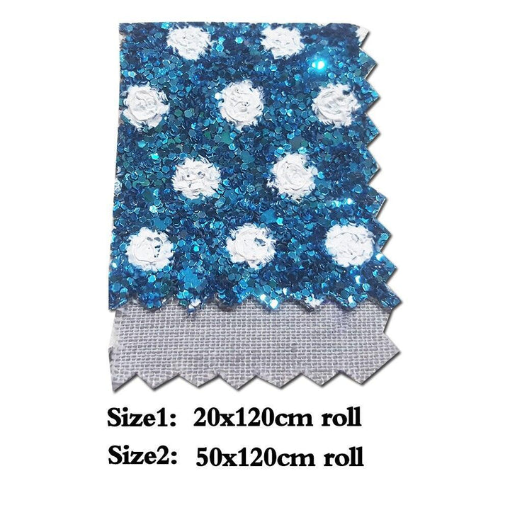 Lisslune | Sparkling Dreams: Chunky Dot Vinyl Fabric Roll for Creative Crafters