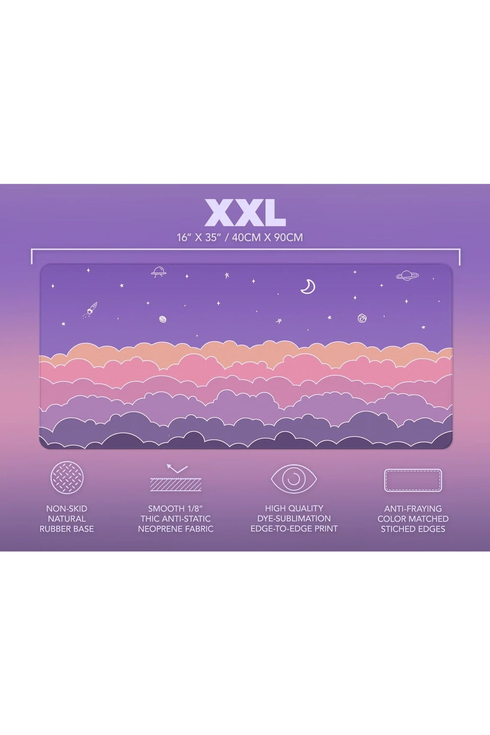 Lisslune | purple desk pad