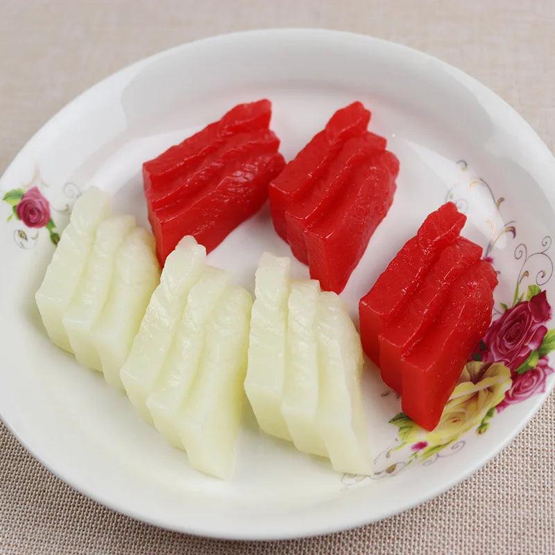 Lisslune | Life-Size Sushi Model Collection - Salmon and Tuna Models for Home Decoration and Photography