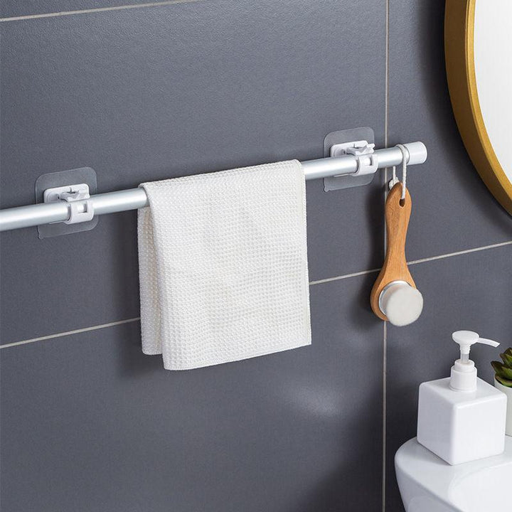 Lisslune | Robust waterproof curtain rod brackets with easy peel-and-stick installation