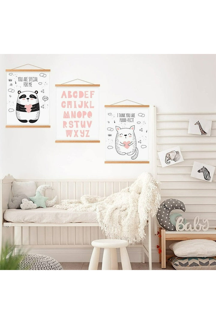 Lisslune | Magnetic wooden poster frame hanger