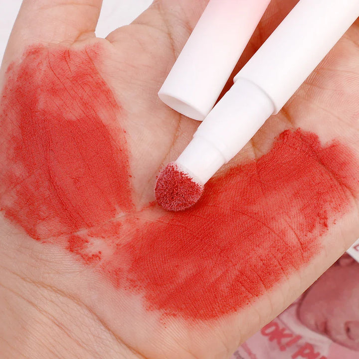 Rynx | Soft Velvet Lip Gloss Nude Matte Liquid Lipstick Waterproof Lip Makeup Pigment Long-lasting Face Cheek Lip Gloss Korean Cosmetics