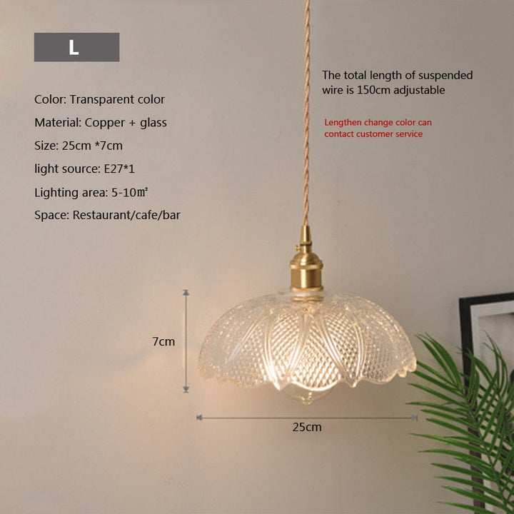 Lisslune | Nordic Brilliance Transparent Glass Pendant Lamp
