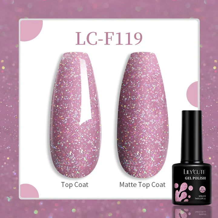 Rynx |7ML Snowlight Cat Magnetic Gel Nail Polish Grow-In-Dark Reflection Glitter Laser Semi-Permanent Soak Off UV Gel Nail Polish