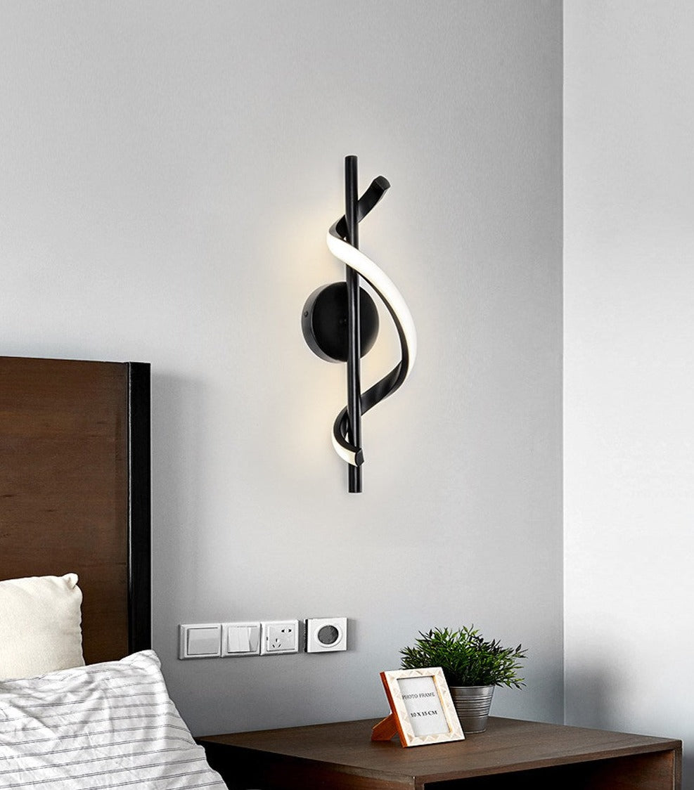 Lisslune | SpiralLume – Minimalist LED Wall Light with a Modern Edge