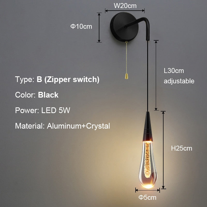 Lisslune | Luxurious Raindrop Wall Lamps